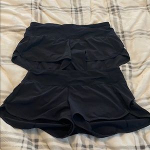 Lululemon Black Speed Shorts